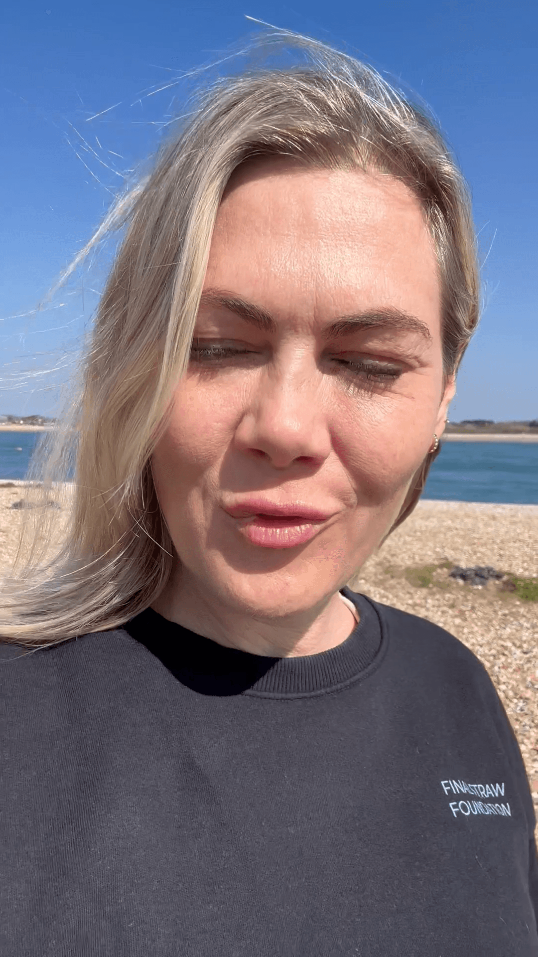 Beach cleaning, beach cleaning, beach cleaning. 
Nice in the sunshine but so much still around. Dog poo bags are a huge issue. 